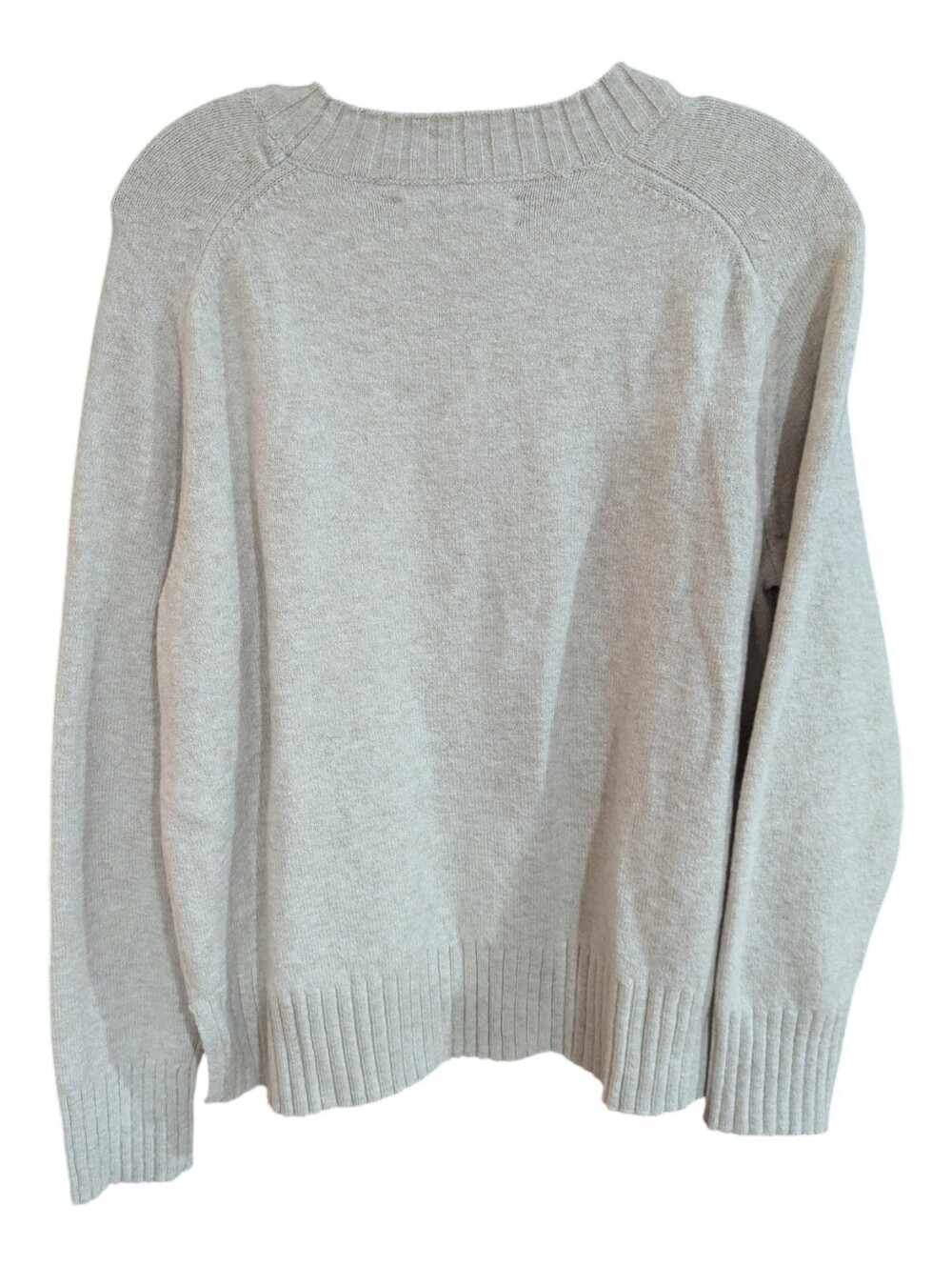 Loft Pullover Ivory Cream Black Paris Graphic Knit Crew Neck Sweater Sz M *NWT - Picture 3 of 9